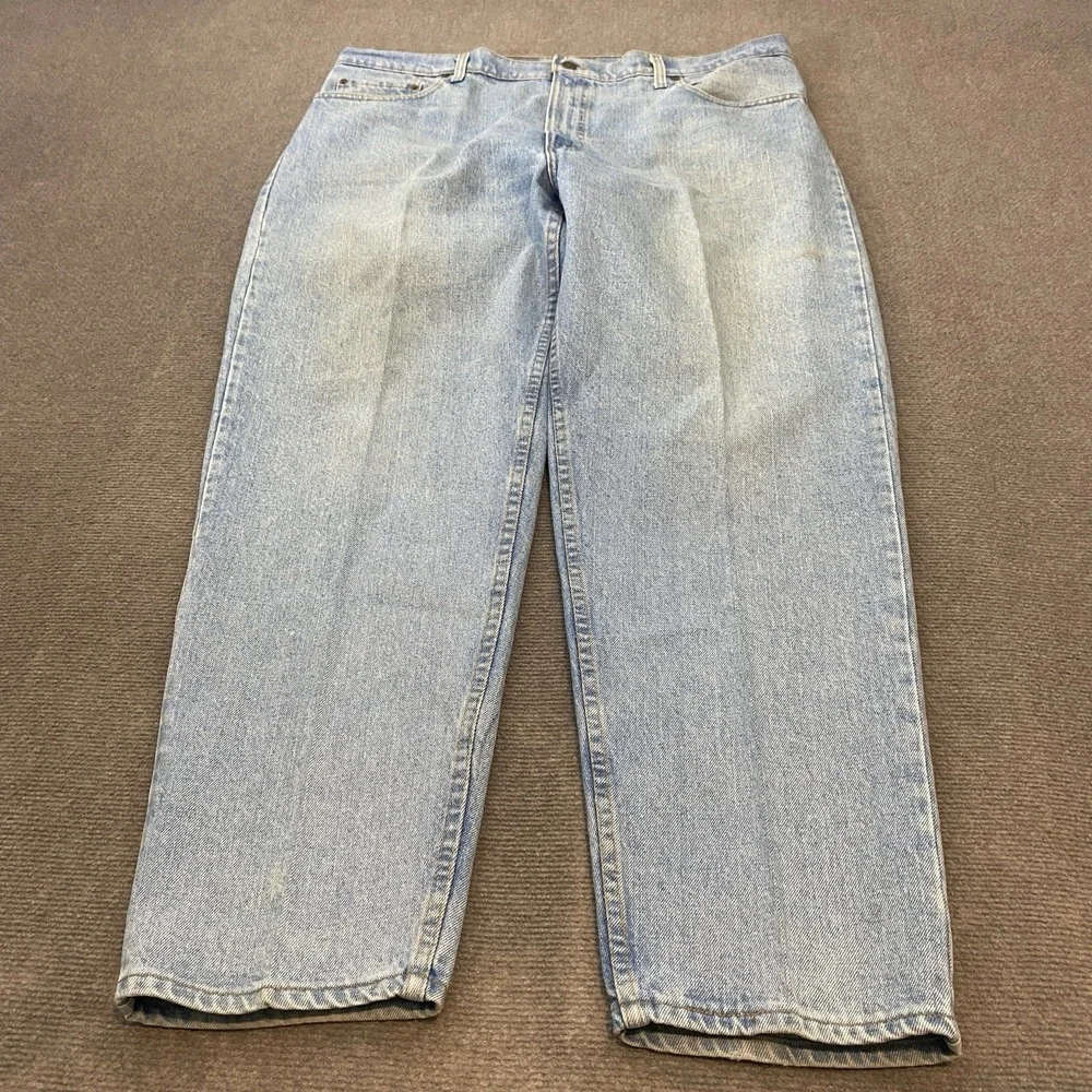vtg Levi's 550 Jeans Mens 42 Fits 40x30 Y2K Baggy Blue Distressed‎ USA Made